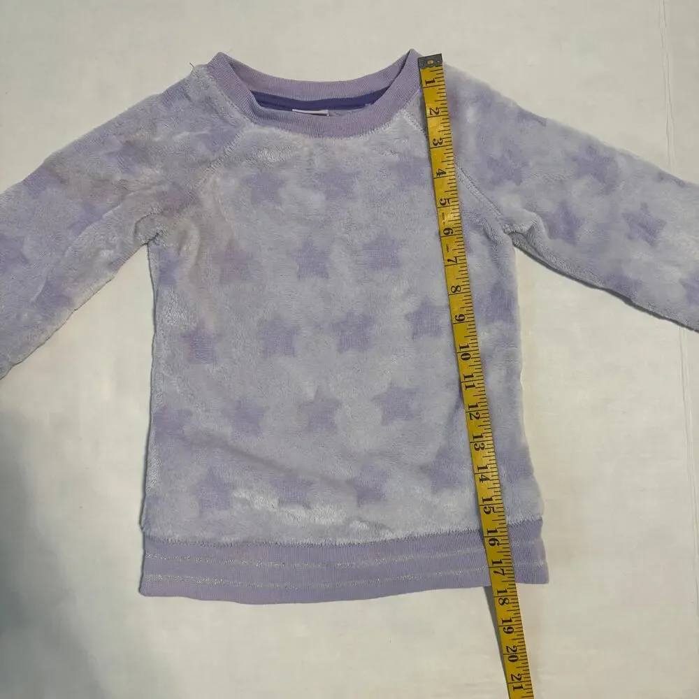 More than Magic Girls XS Sleepwear Top‎ Warm Cozy Soft Stars Dreamy Loungewear